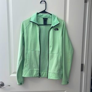 XS Mint Green North Face thermal zip up